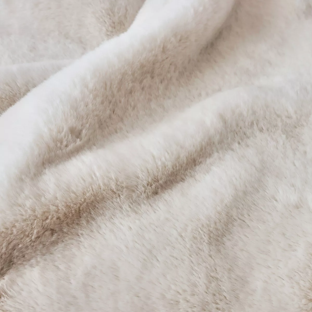 Manta de piel sintética (140 x 200 cm) Finn Blanco