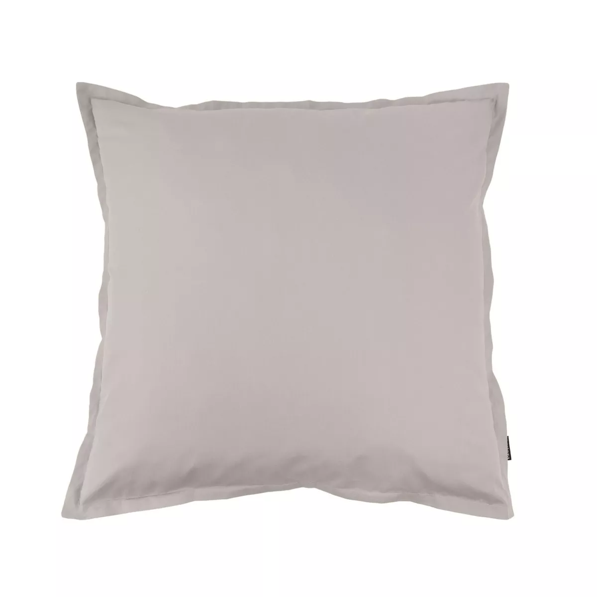 Funda de almohada cuadrada de percal de algodón (65 cm) Cali Gris claro