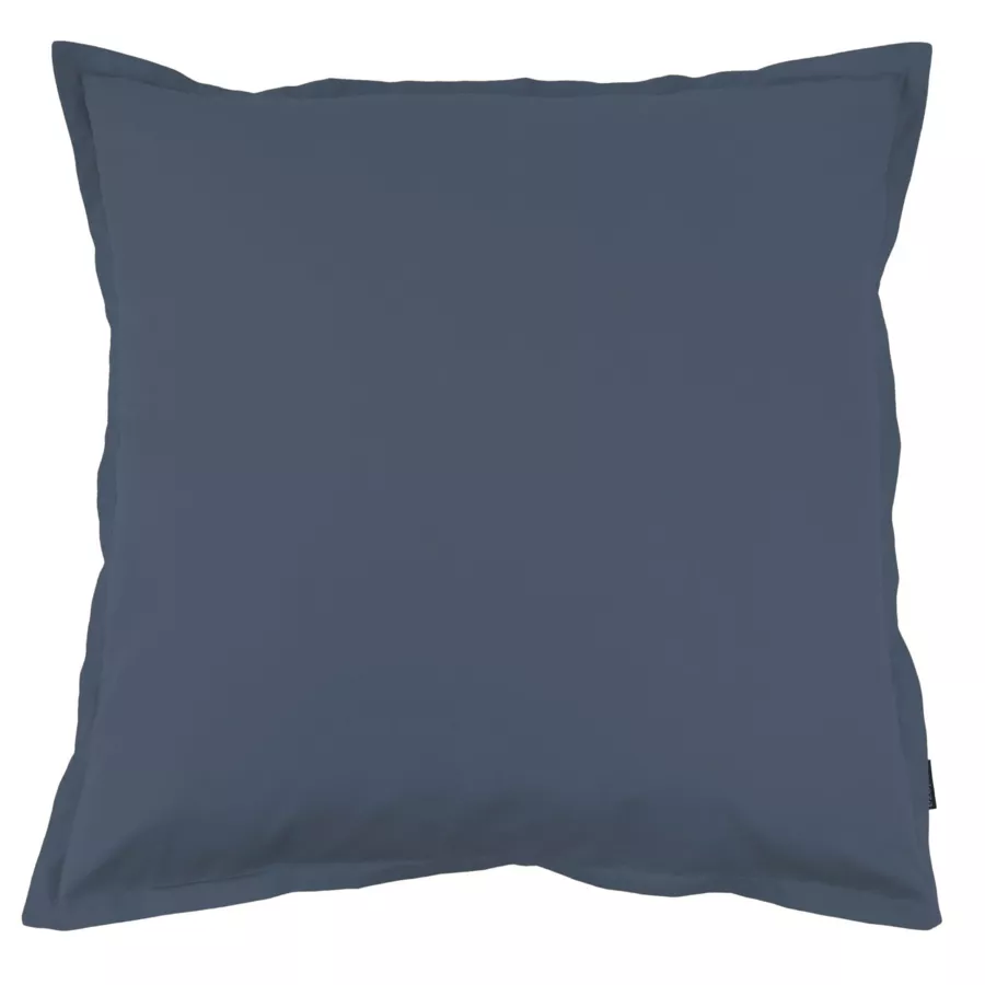 Funda de almohada cuadrada de percal de algodón (65 cm) Cali Azul marino