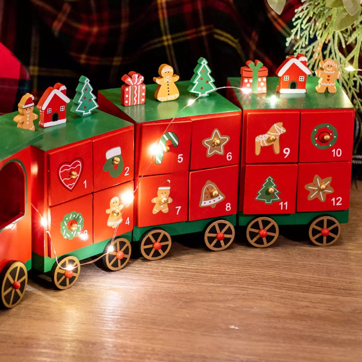 Calendrier de l'Avent petit train rouge Rouge 3