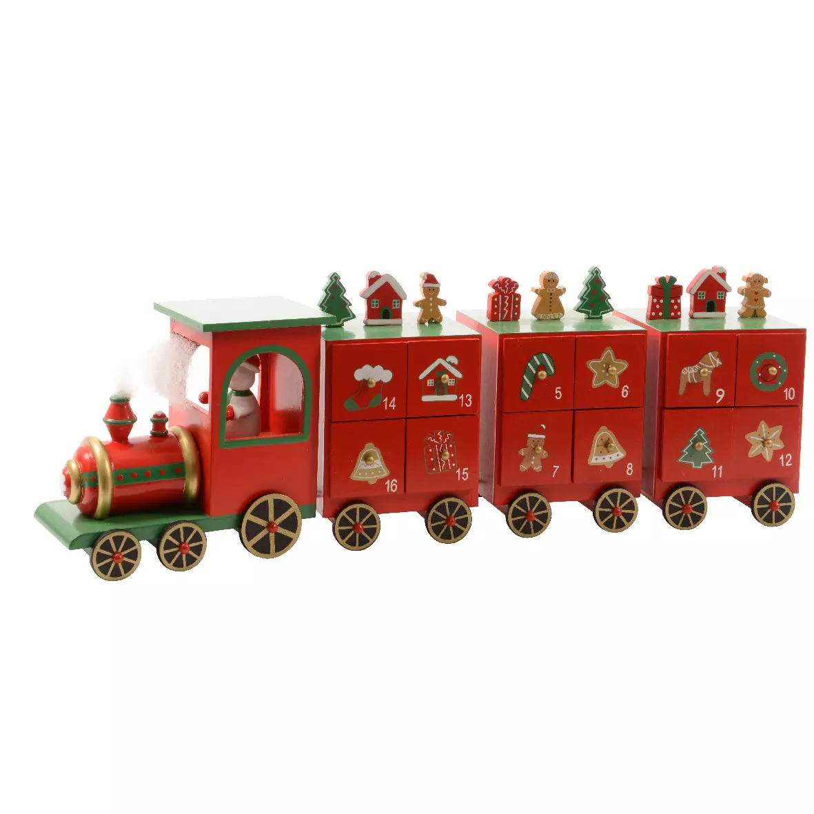 Calendrier de l'Avent petit train rouge Rouge 4