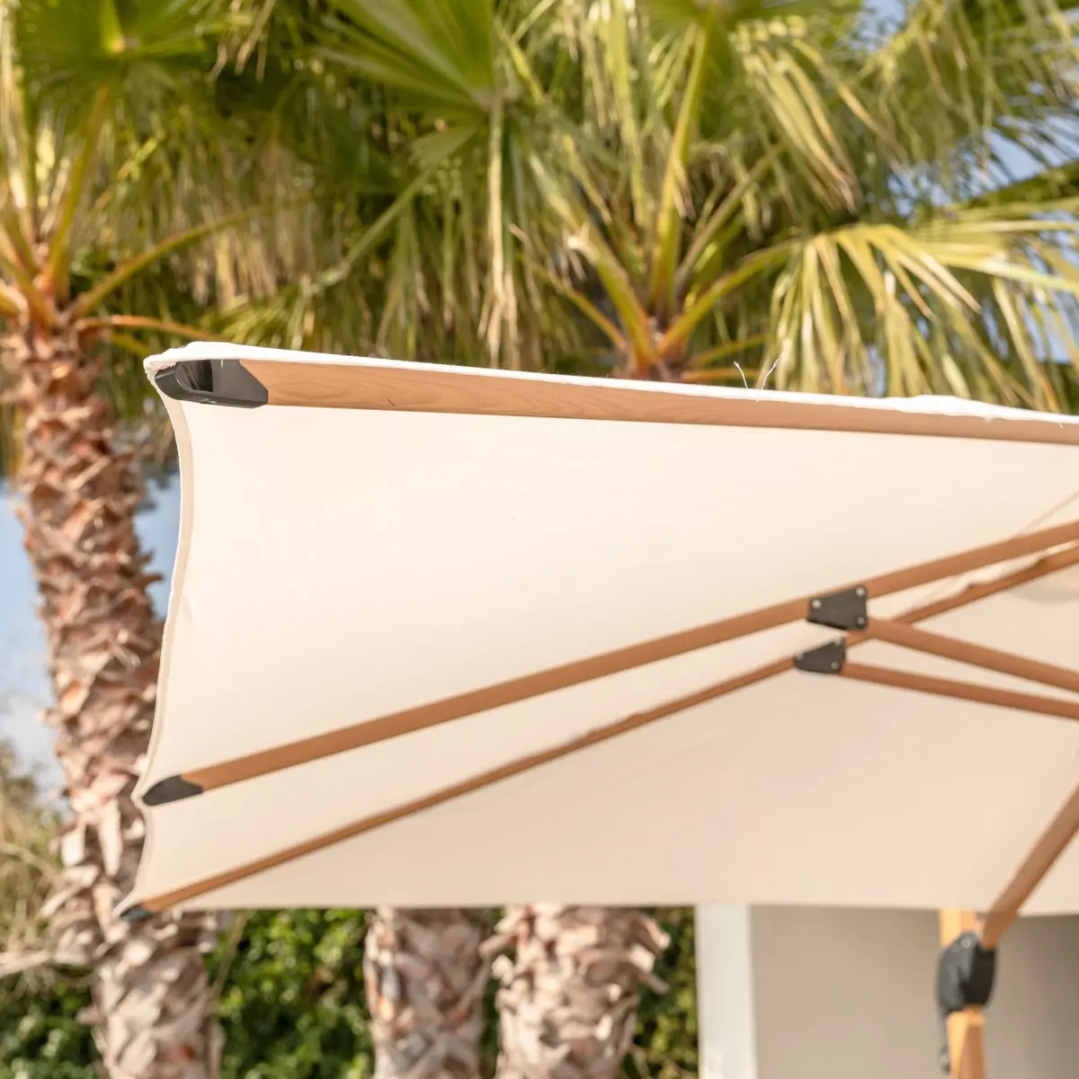 Parasol déporté Yucatan (L4 x 3m) - Blanc 3