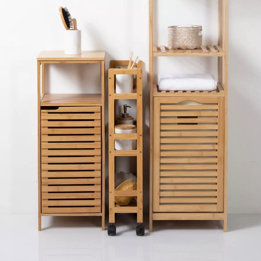 Scaffale 3 ripiani bambù Pia Marrone 3