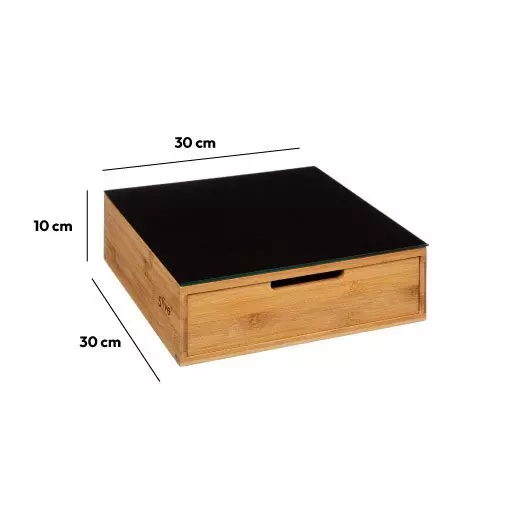 Porte capsules café Black Bambou Noir 3