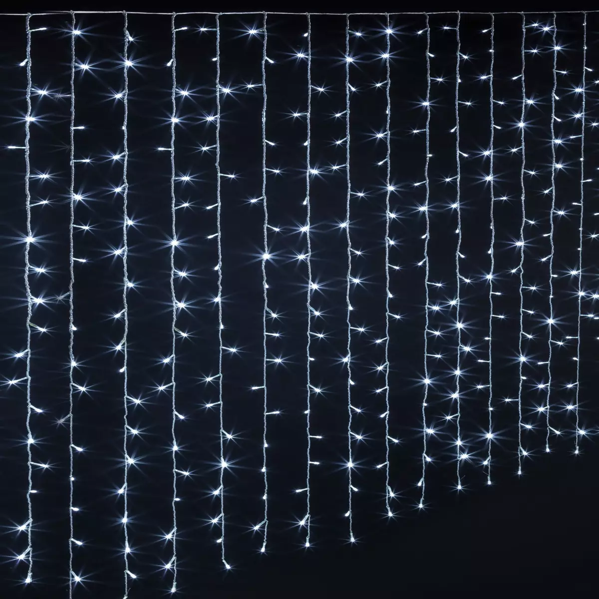 Cortina de luces 2 m 600 LED Blanco frío 1