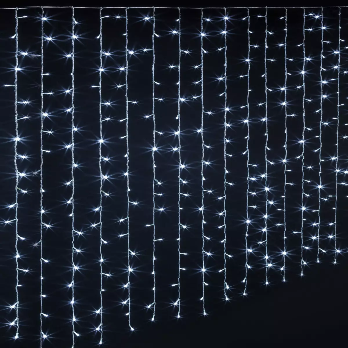Rideau lumineux H1,50 m 150 LED Blanc froid 1