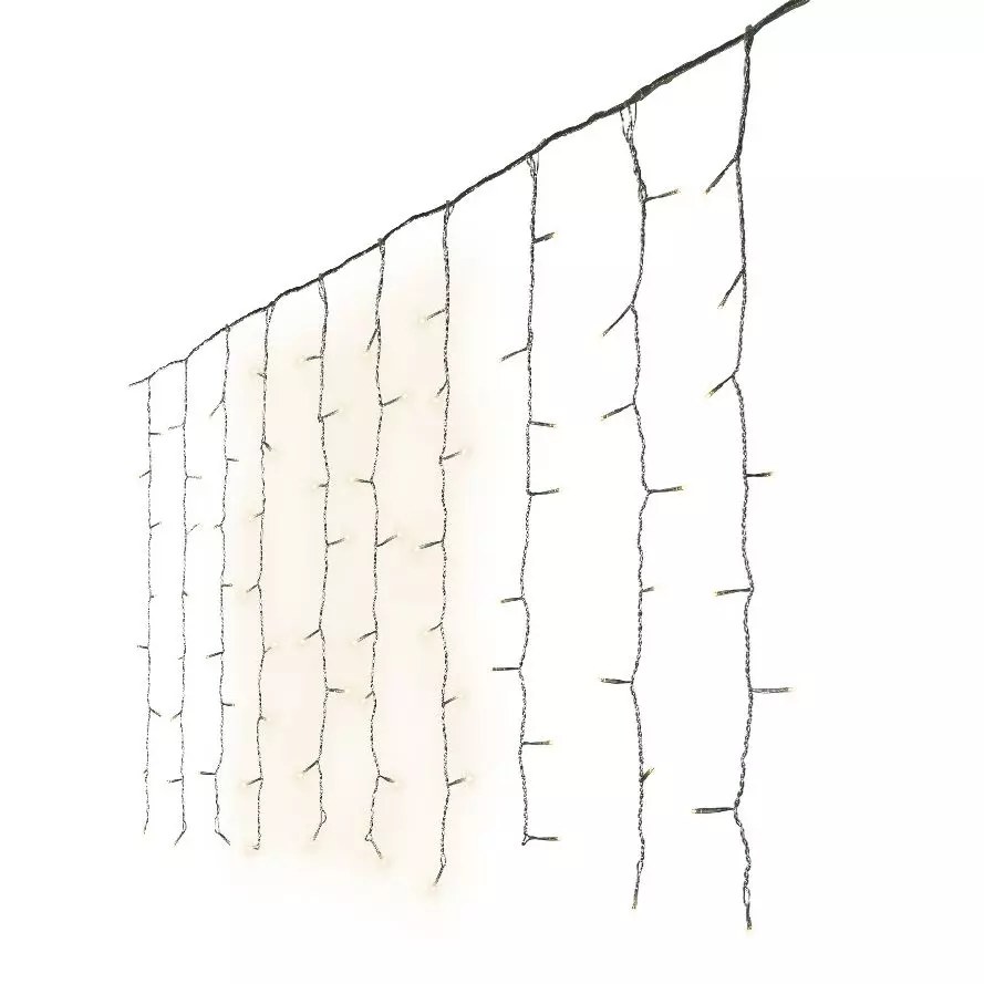 Cortina de luces A1,50 m Super chaser Blanco cálido 240 LED 4