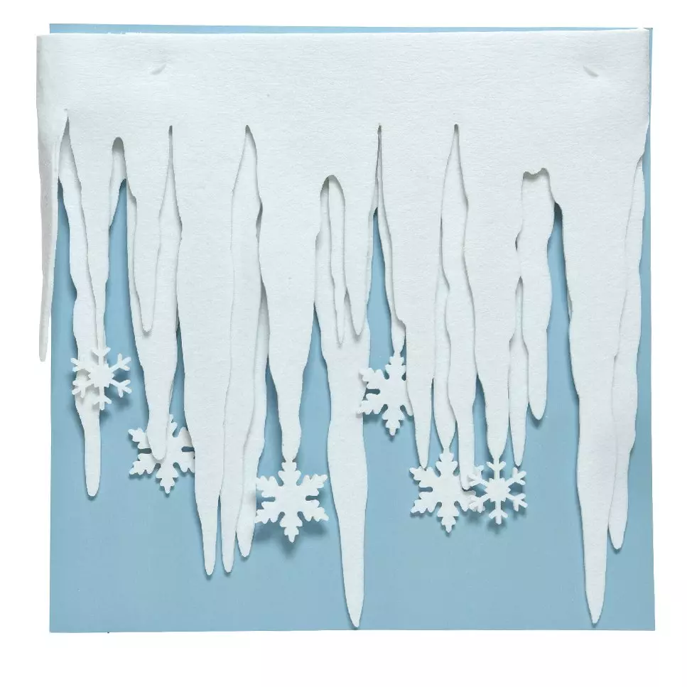 Décor de Noël pour fenêtre Stalactites 1