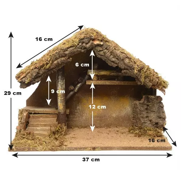 Lege kerststal Saint-Maxime 2