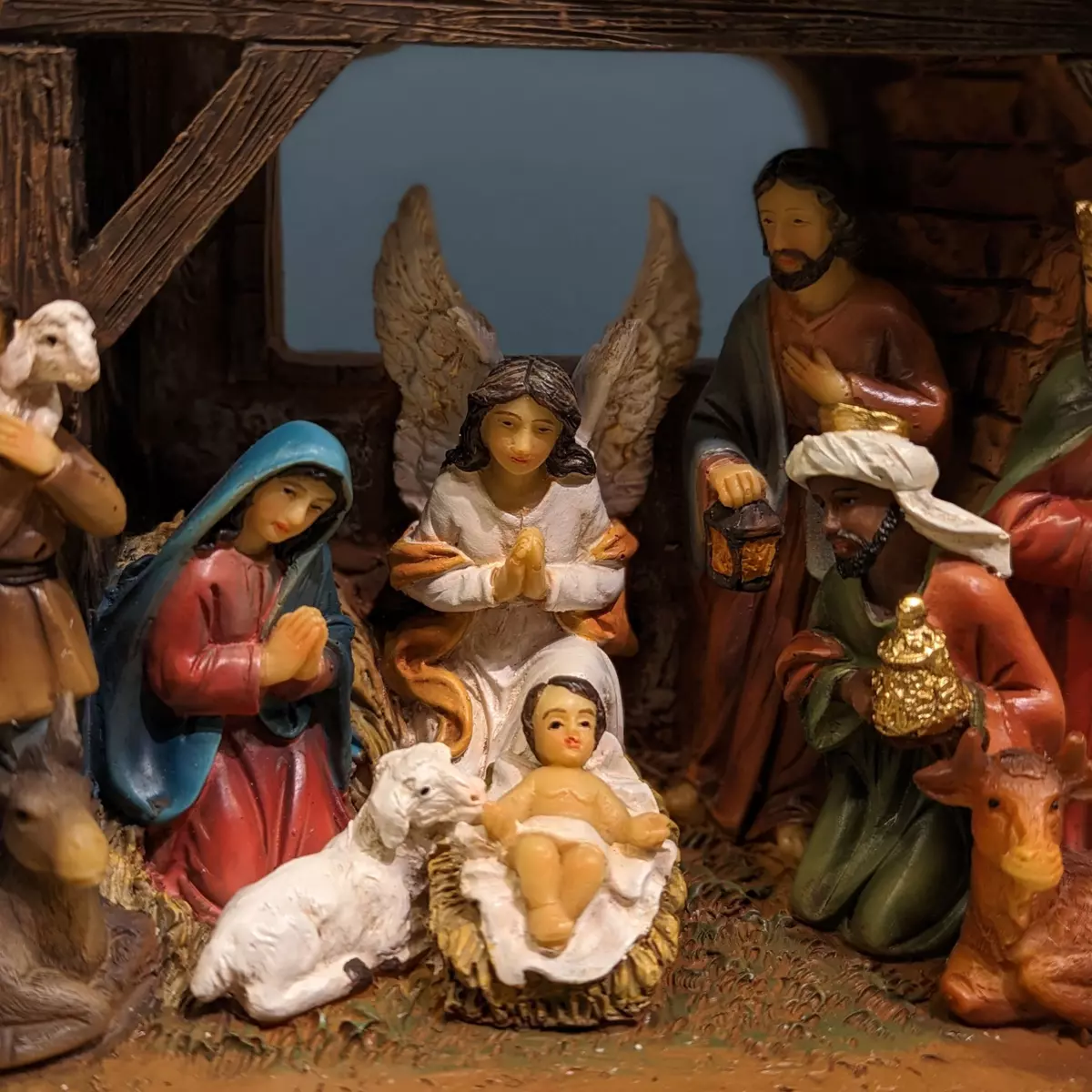 Komplette Weihnachtskrippe Sainte-Julia