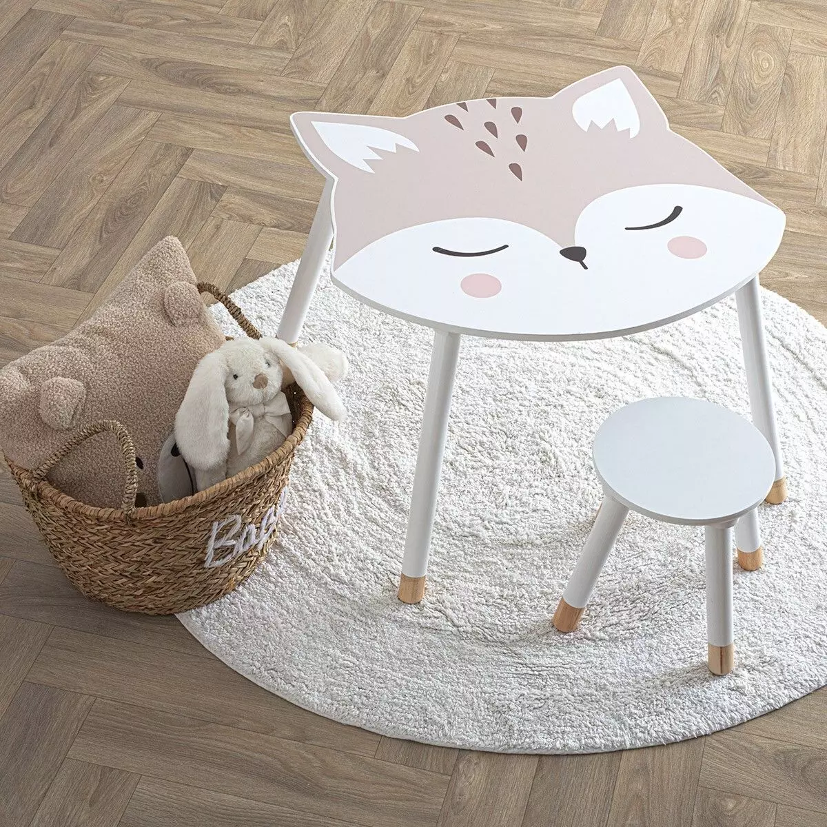 Table enfant Douceur Renard Blanche 1