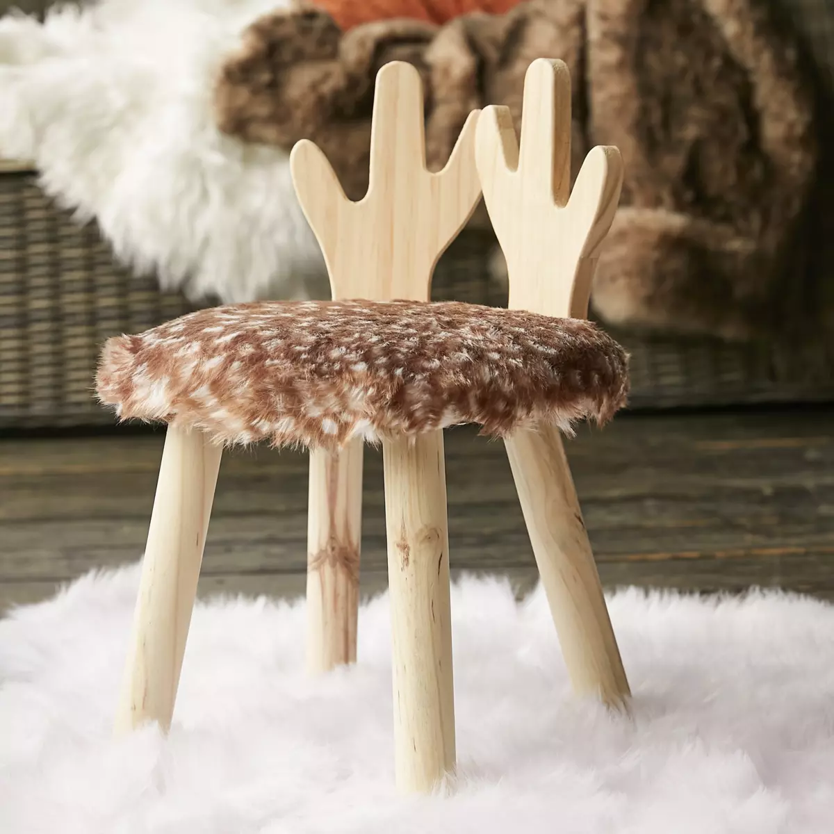 Sgabello Cerf Marrone 1