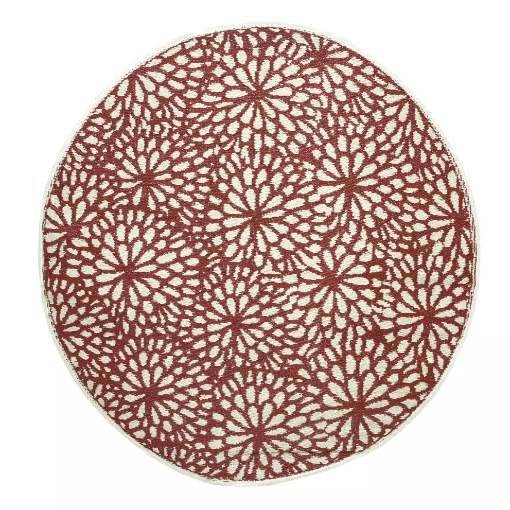 Tapis d'extérieur (D150 cm) Stessy Rouge 2