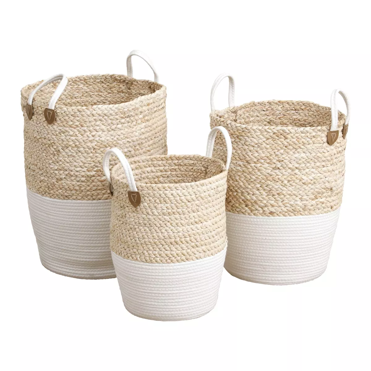 Set di ceste per biancheria Cocon Bianco 1