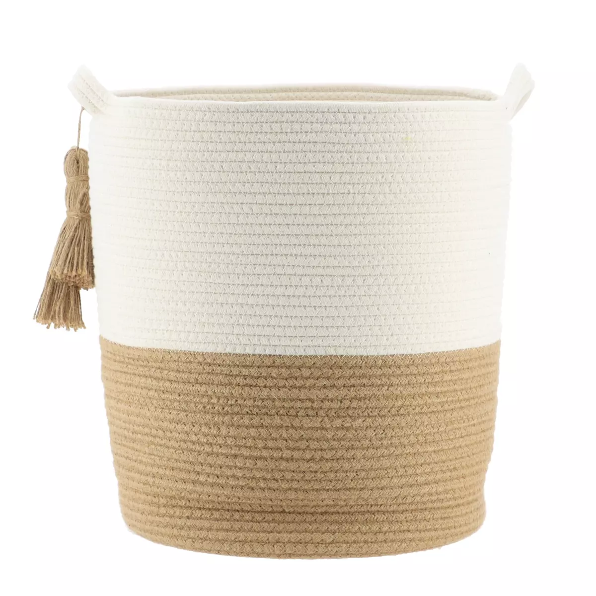 Set di 3 cesti à linge Pompons Camel