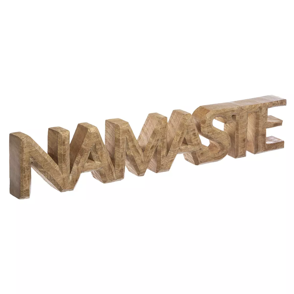 Letras decorativas en madera NAMASTE Natural 1