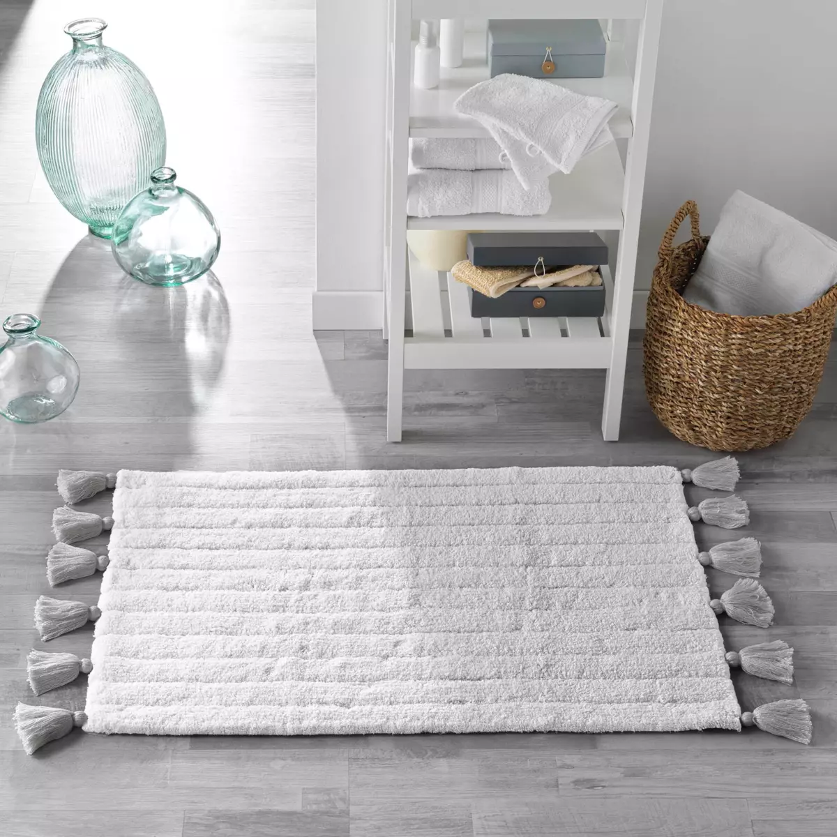 Badematte (80 cm) Minatis Grau 1