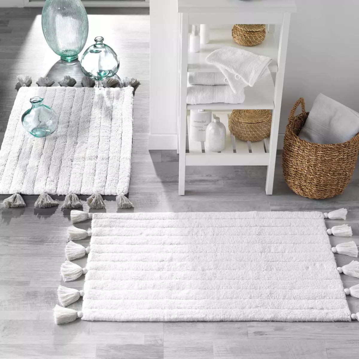 Badematte (80 cm) Minatis Grau 4