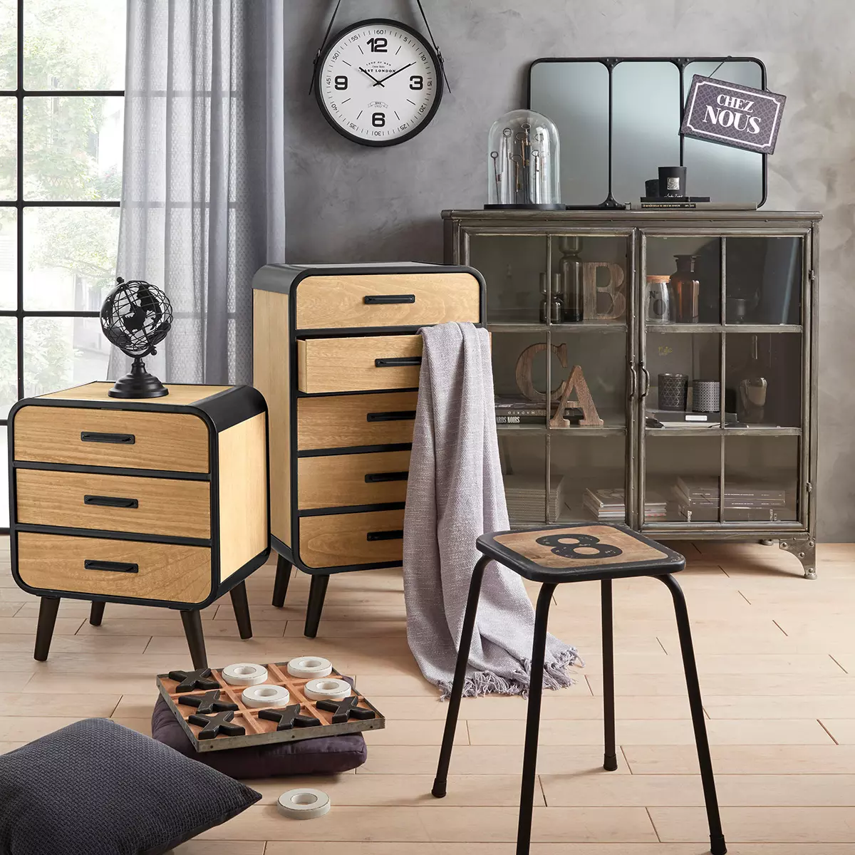 Gioco del tris Liza Naturale 6