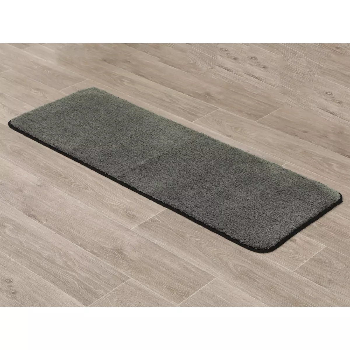Rutschfeste Badematte (120 cm) Black Line Khaki / Schwarz 1