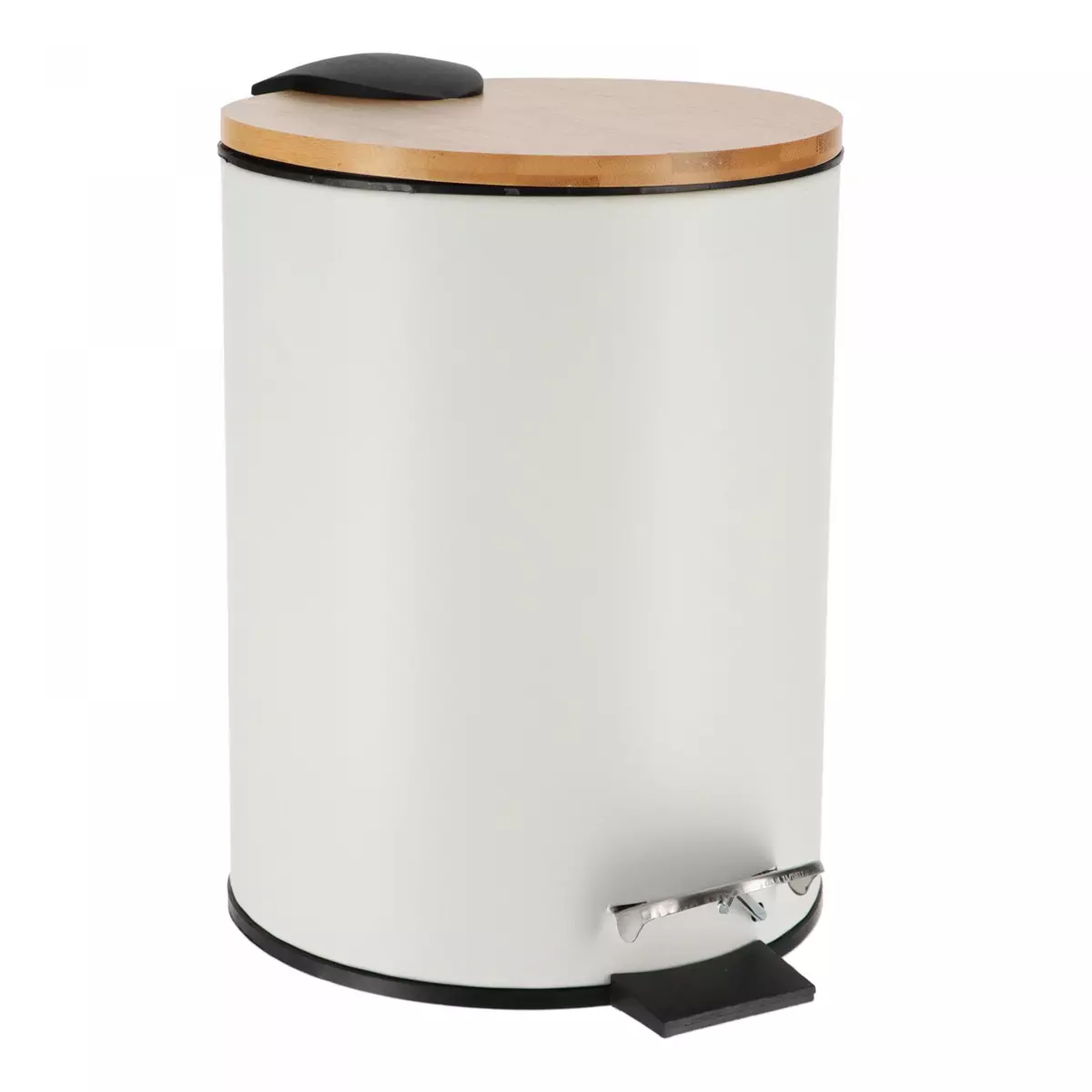 Treteimer mit Absenkautomatik  Timeless Weiß 1