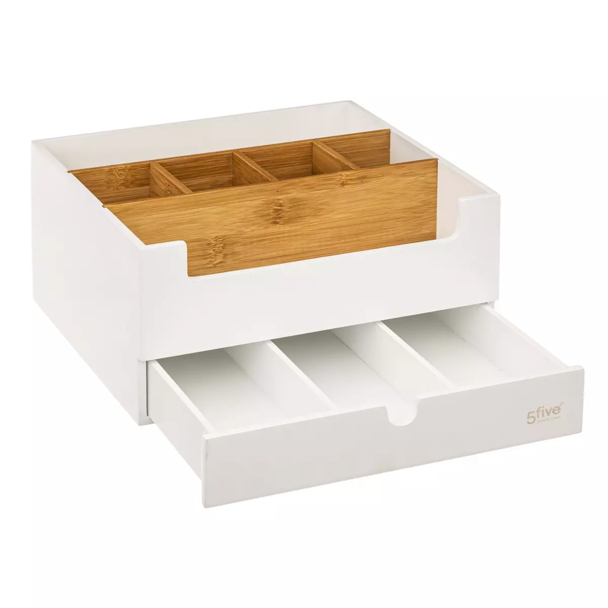Organisateur de maquillage 1 tiroir Natureo Blanc 3
