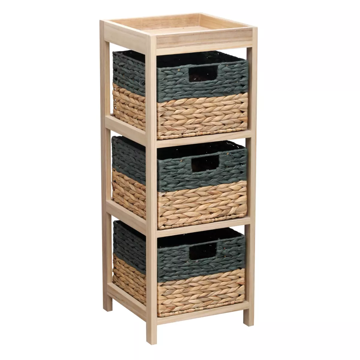 Meubelopslag 3 manden (30 x H79,5 cm) Paulownia Groen