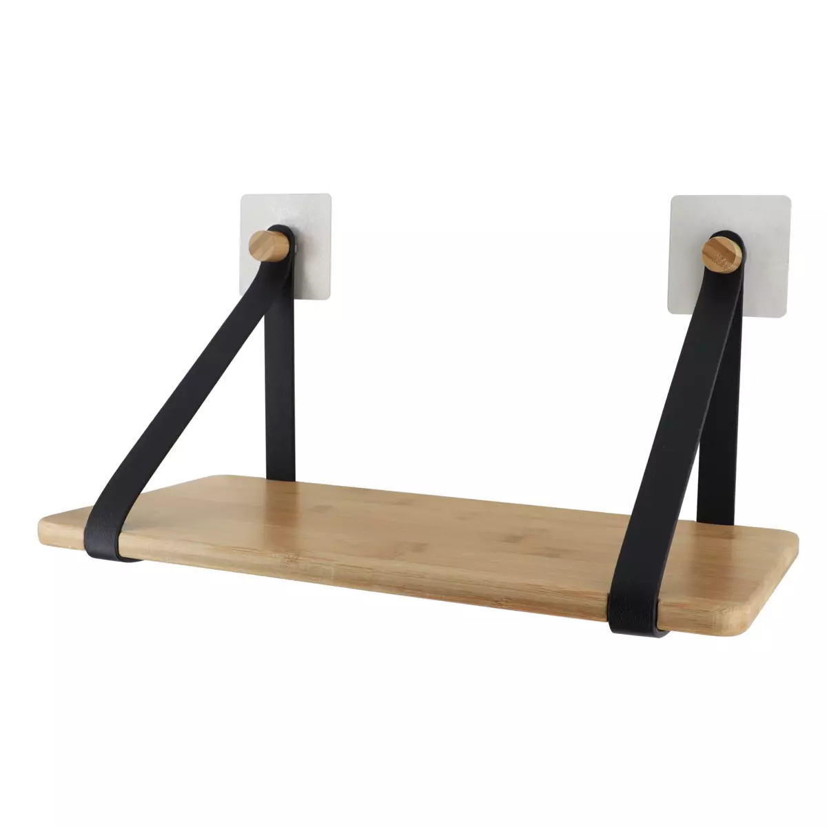 Estante adhesivo bambú Easy Chic Negro 2