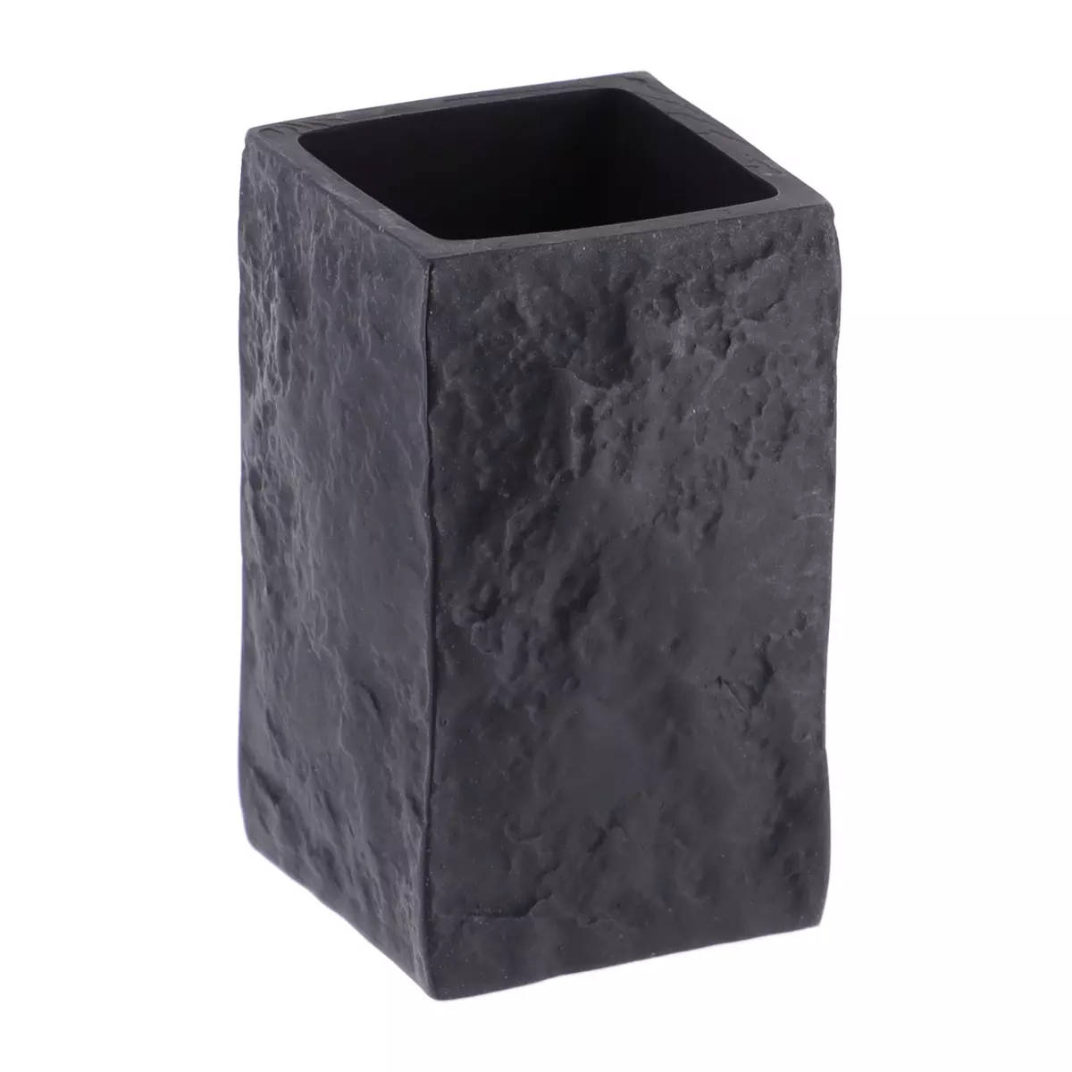 Set d'accessoires salle de bain Effet Pierre Noir 3