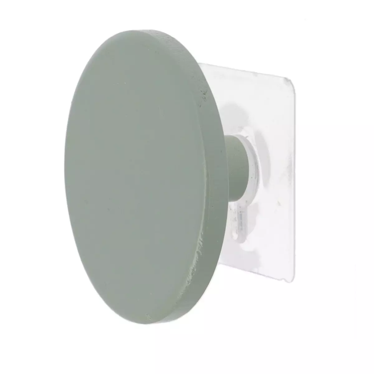 Patère adhésive (D8,5 cm) Easy Chic Kaki 1