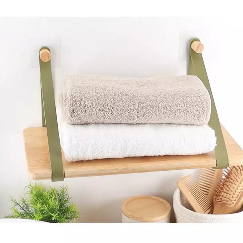 Mensola adesiva bambù Easy Chic Cachi 1