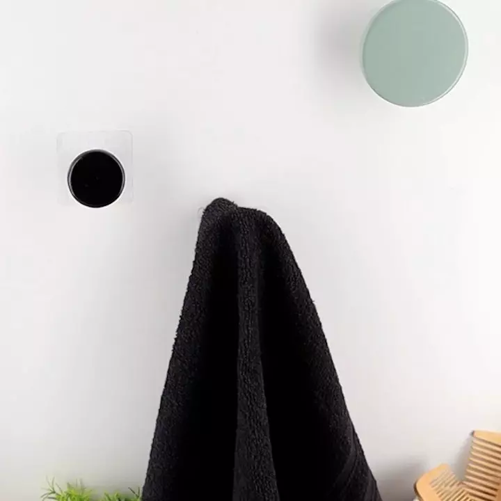 Perchero adhesivo (D6,5 cm) Easy Chic Blanco 2