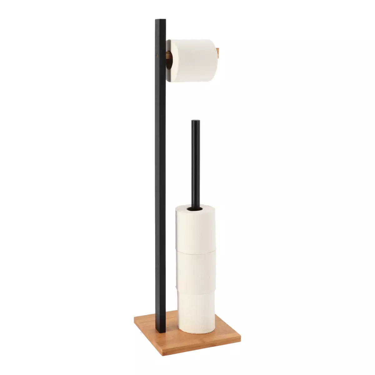 Toilettenpapierhalter stehendBambou Schwarz 1