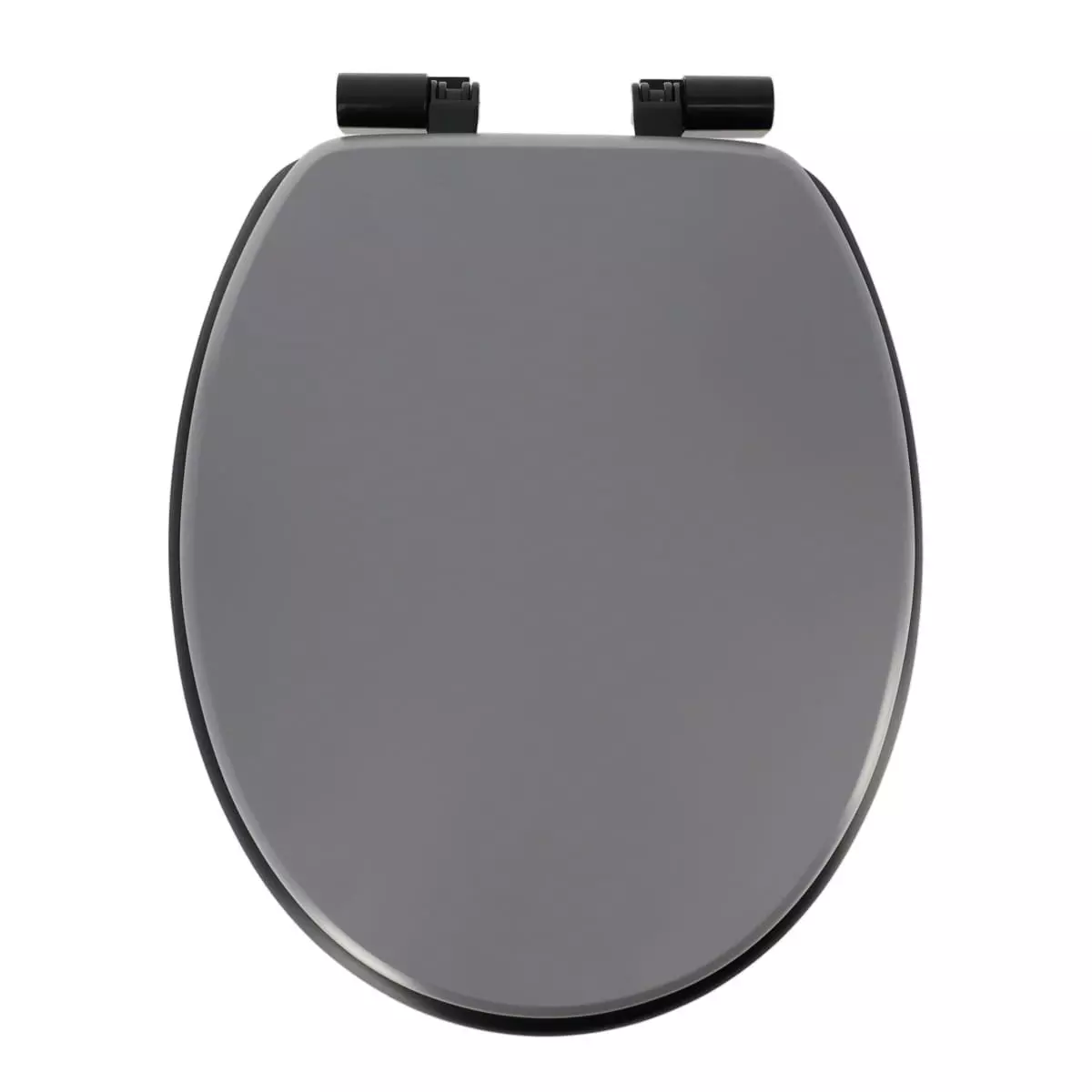 Abattant WC frein de chute Black Line Gris/Noir 1