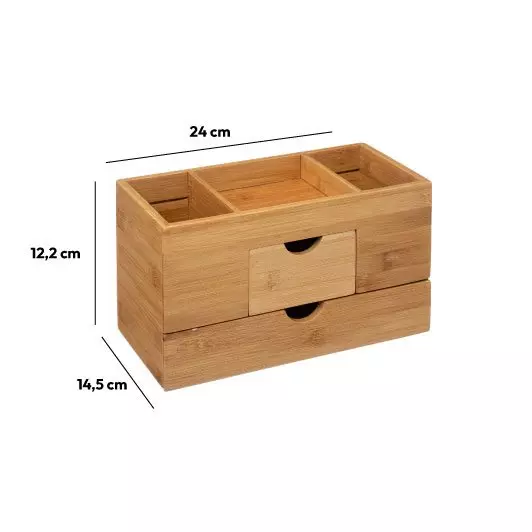 Organizador maquillaje Natureo Bambú 4