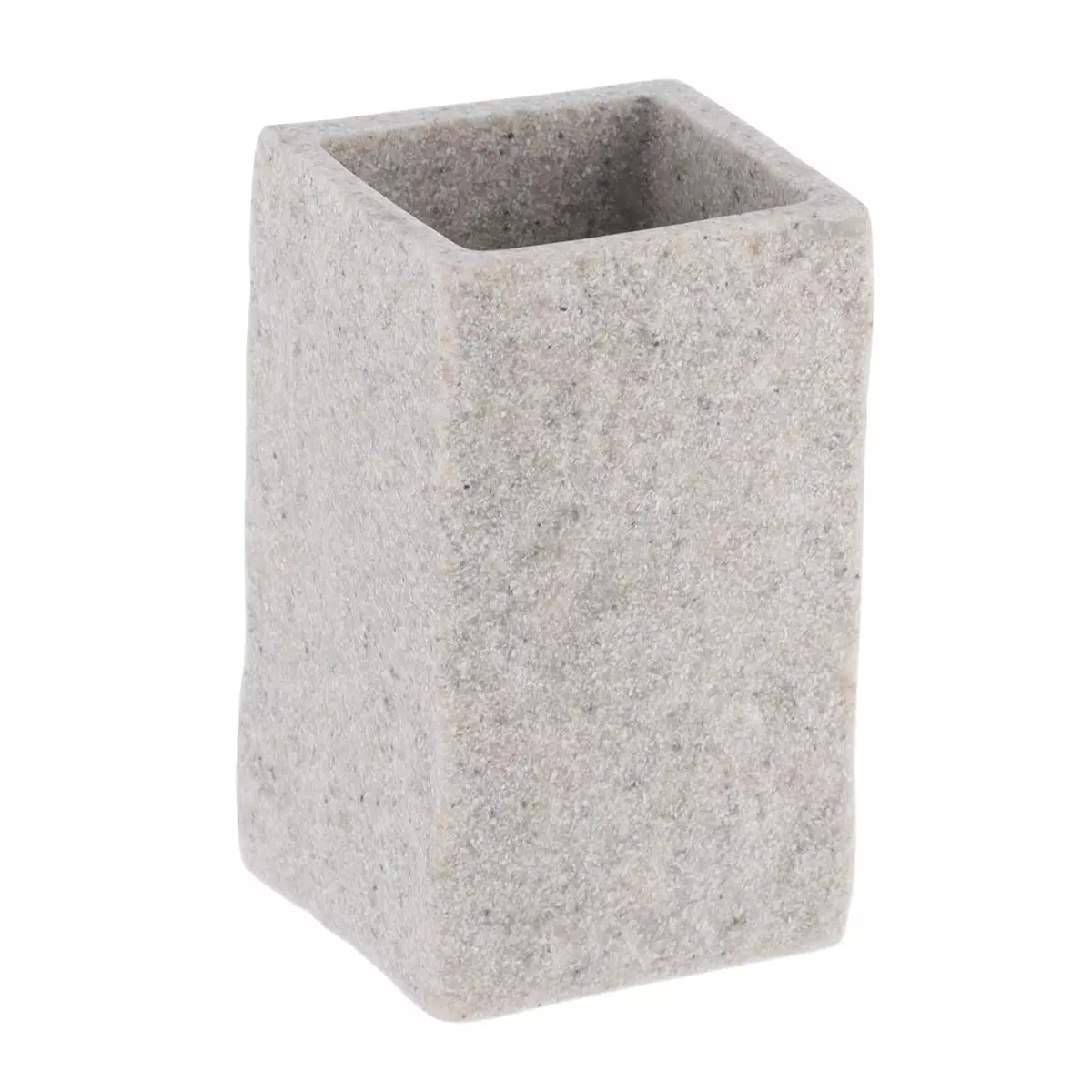 Set di accessori per il bagno effetto pietra Grigio 3