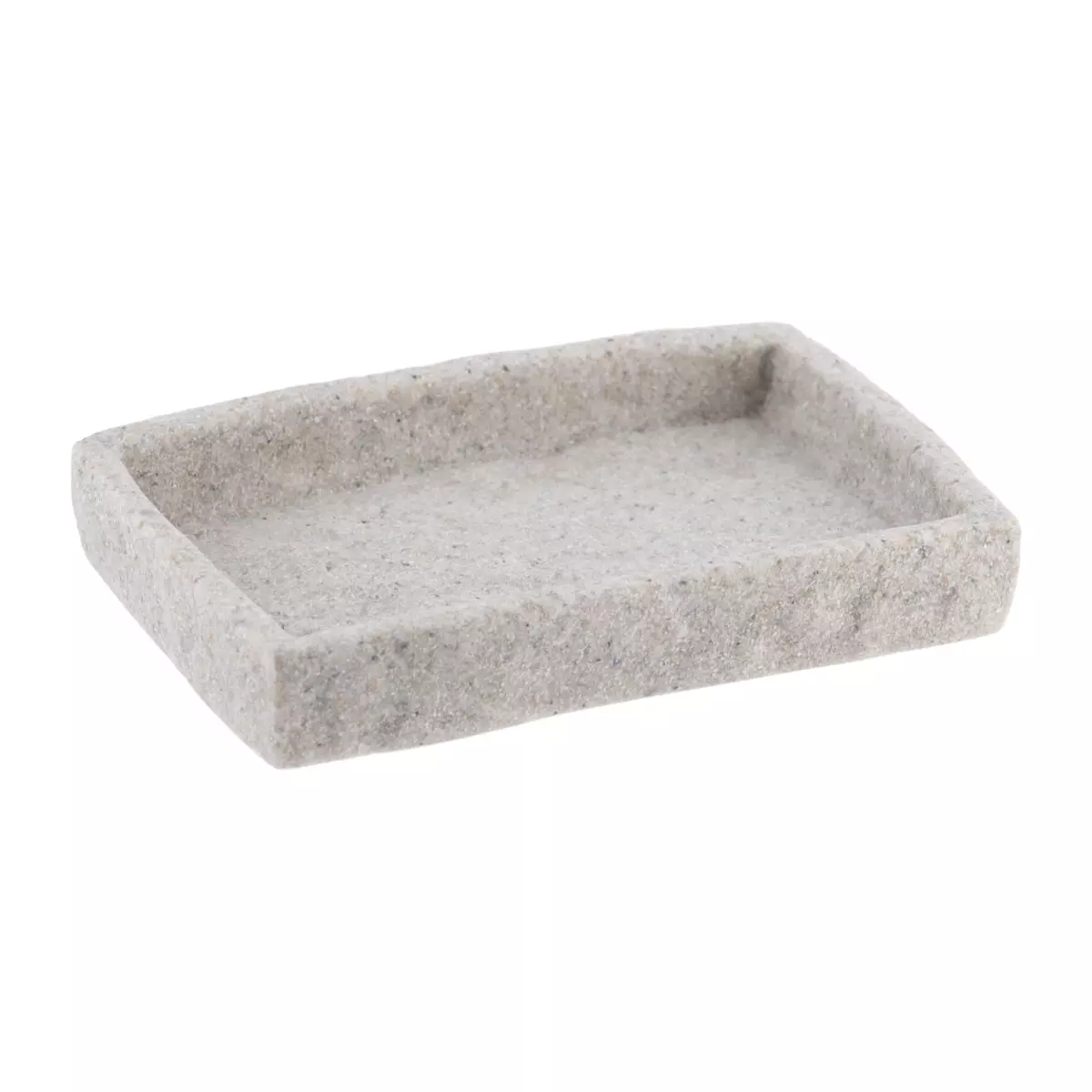 Set di accessori per il bagno effetto pietra Grigio 4