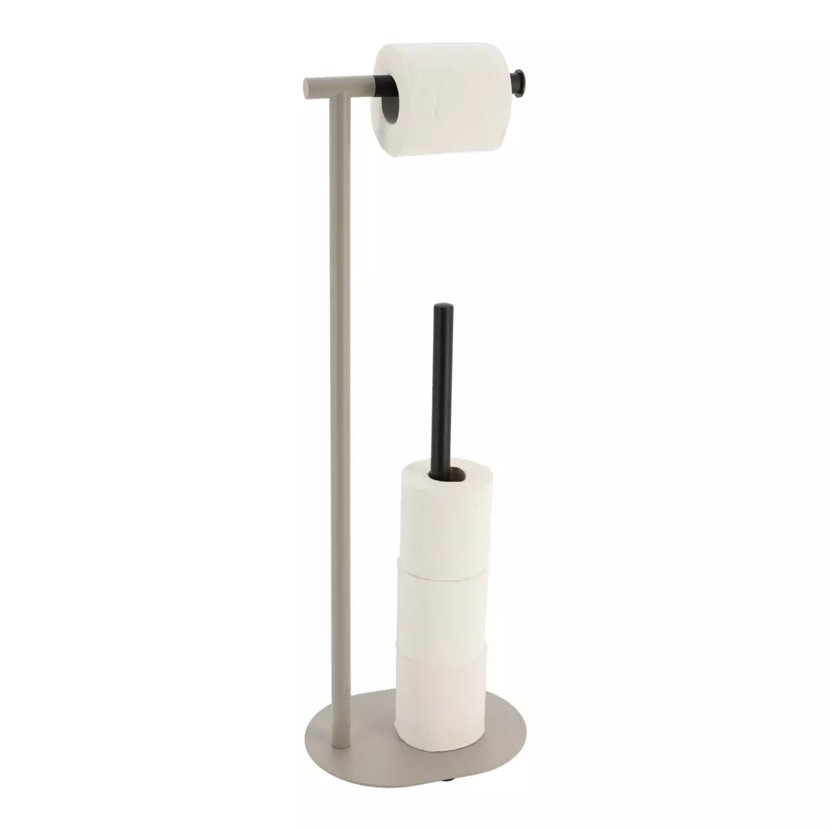 Dérouleur papier toilette avec réserve Black Line Ficelle/Noir 1