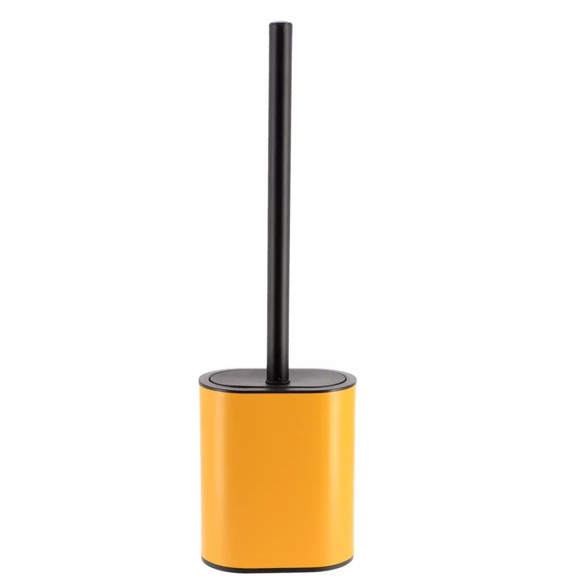 Scopino WC testa piatta Black Line Ocra/Nero 1