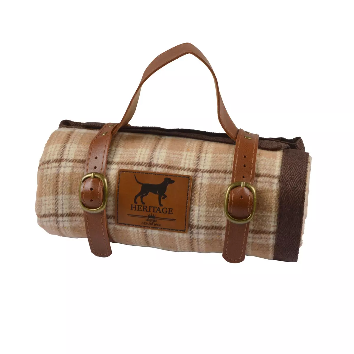 Plaid für Katzen/Hunde Héritage L100 cm Haselnussbraun 2