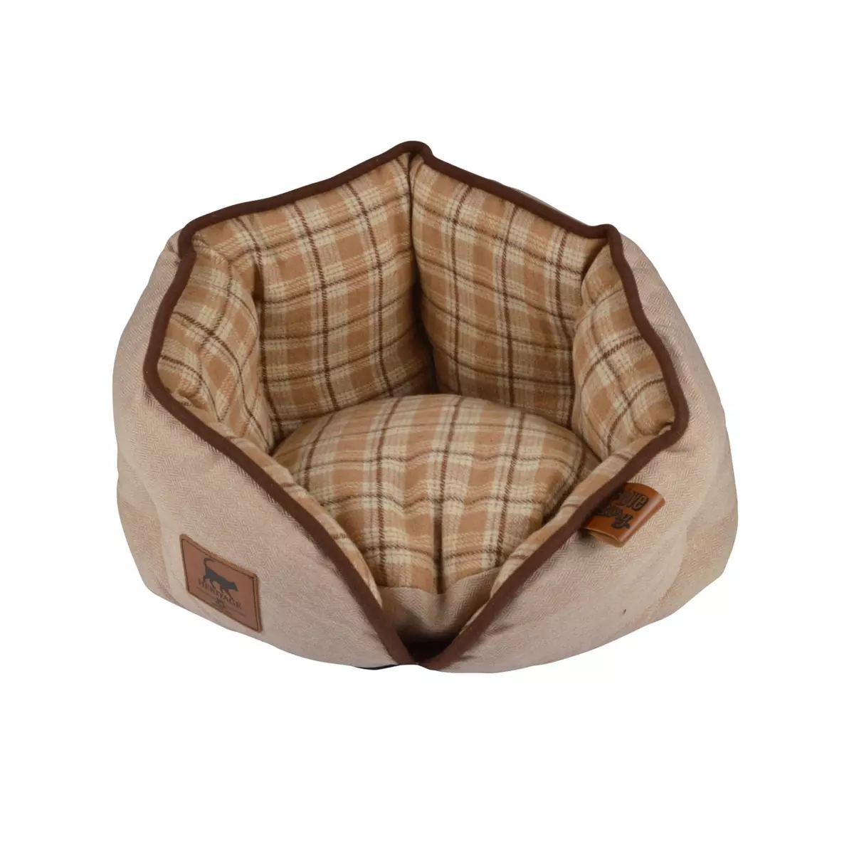Mand rond (hond & kat) Heritage D40 cm Ecru 1