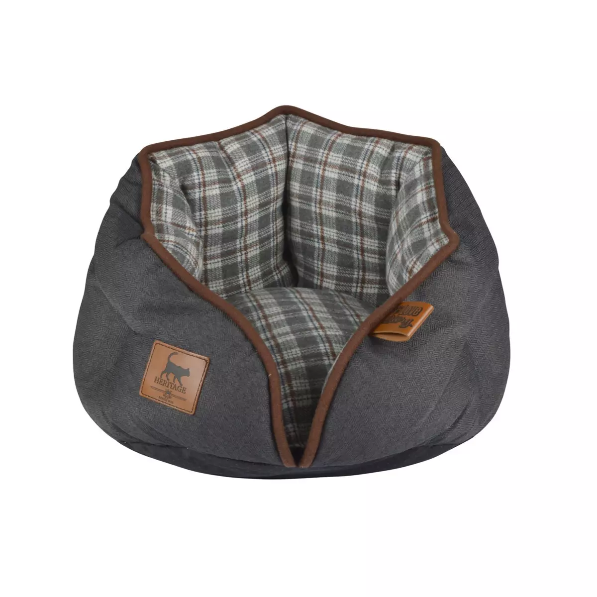Mand rond (hond & kat) Heritage D40 cm Grijs 1