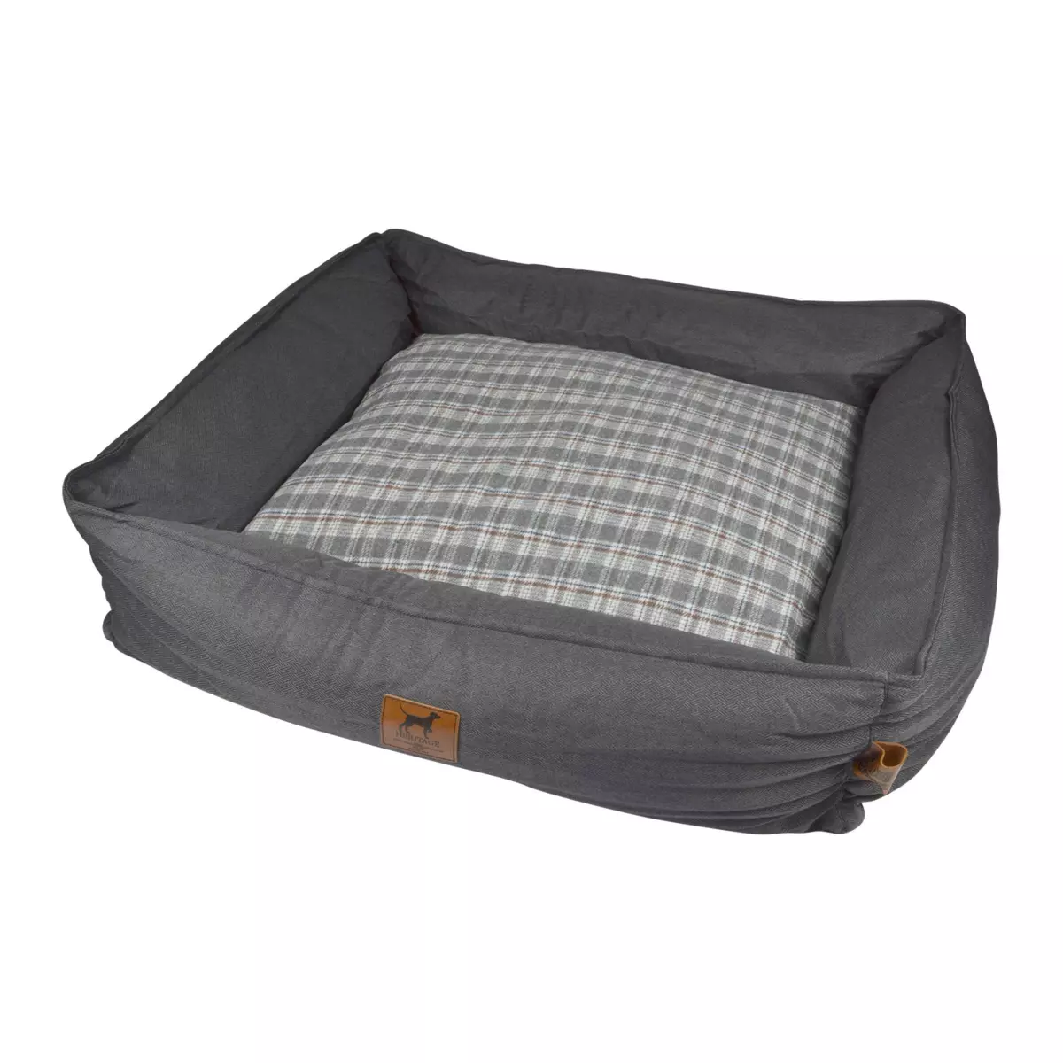 Panier rectangle pour chat et chien Héritage L75 cm Gris 1