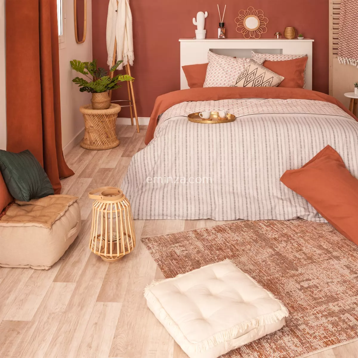 Lot de 2 tables d'appoint Corde Naturel 5