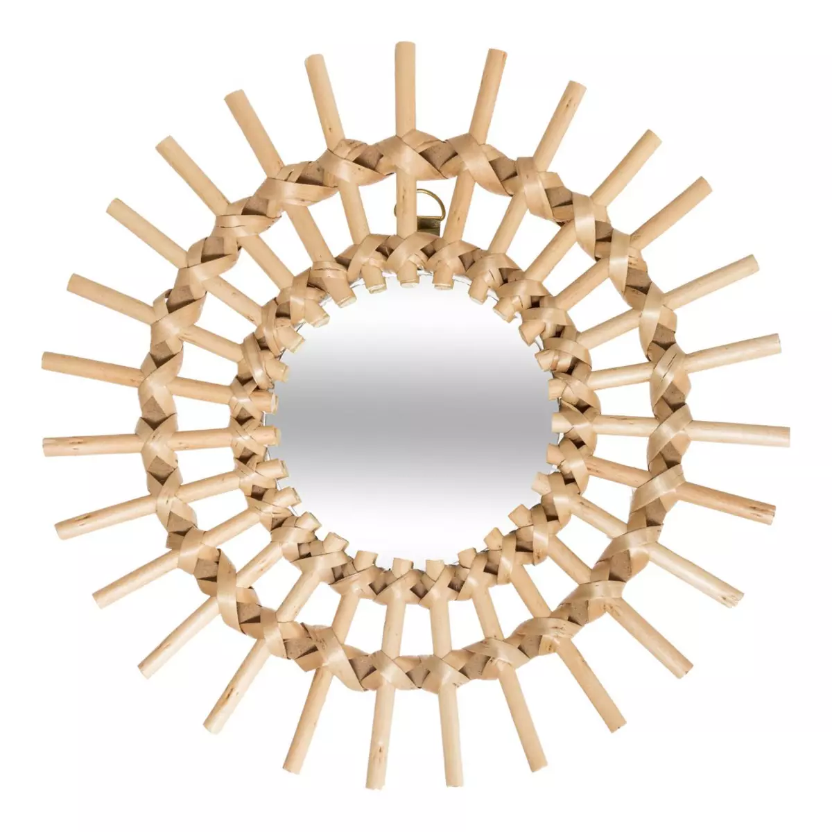 3er Set Spiegel Soleil Rattan Beige 2