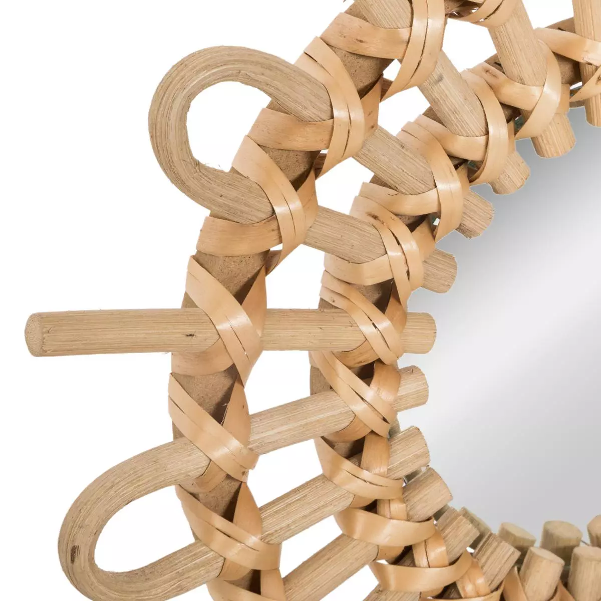 3er Set Spiegel Soleil Rattan Beige 6