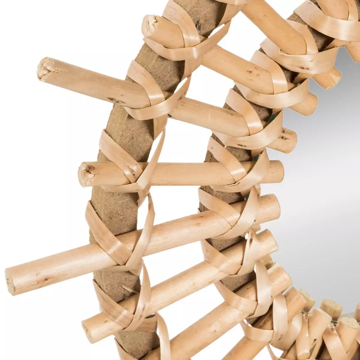 Lot de 3 miroirs Soleil Rotin Beige 7