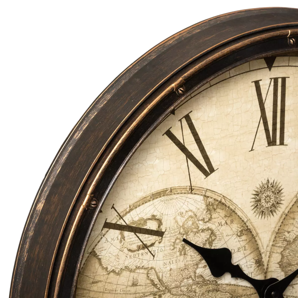 Horloge Monde Tomy Marron 2