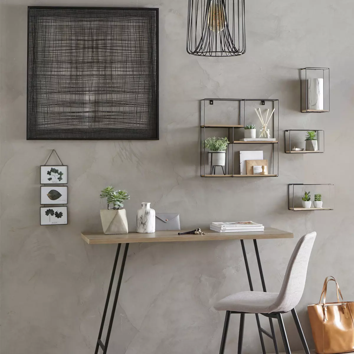 4er Set Wandregale Angela Schwarz 3