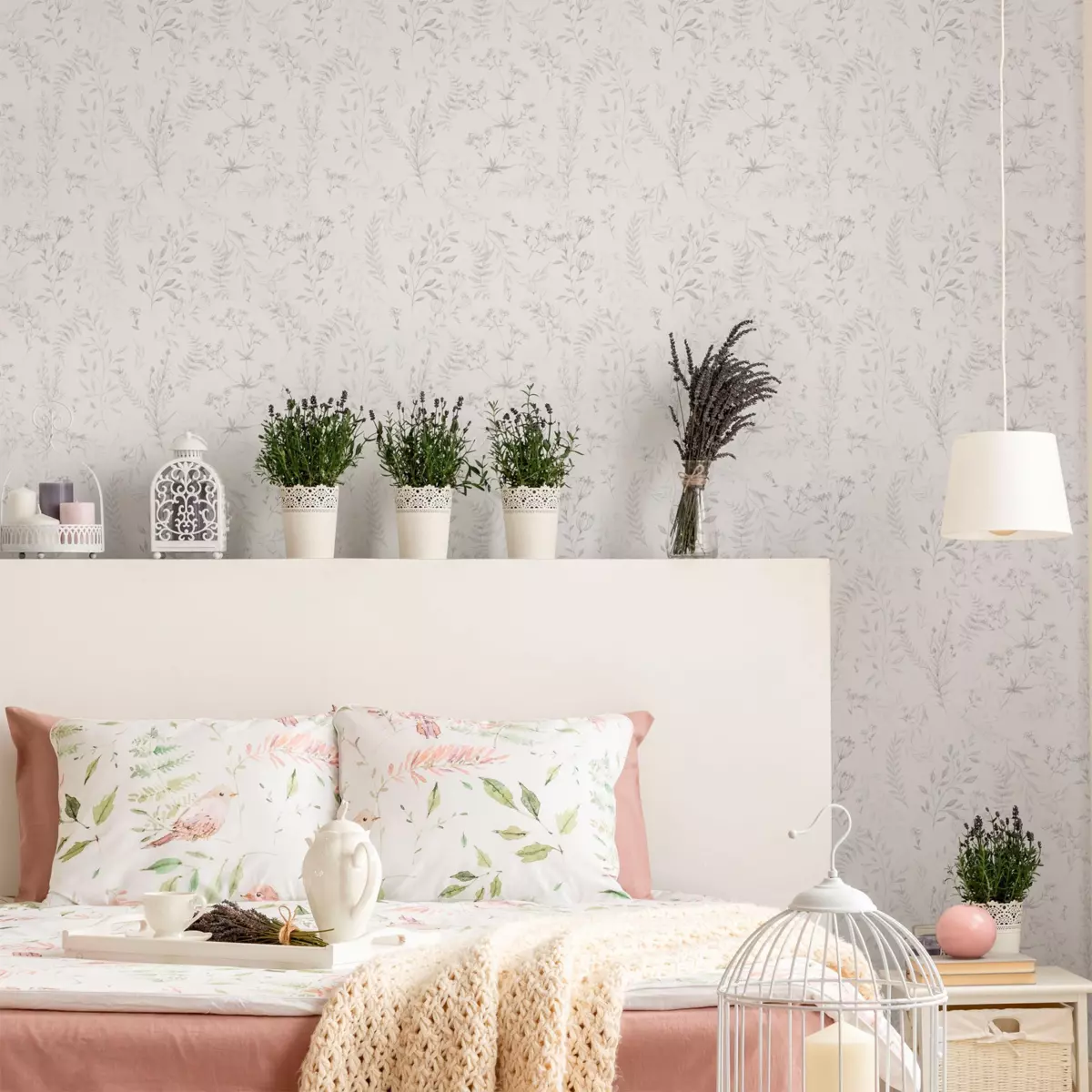Selbstklebende Tapete  (130 x 260 cm) Ofelia Grau 1